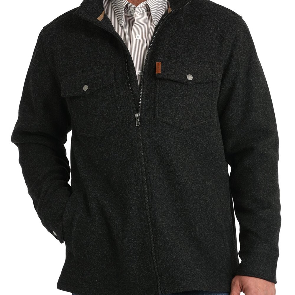 Men's Cinch Black Shirt Jacket Size Large